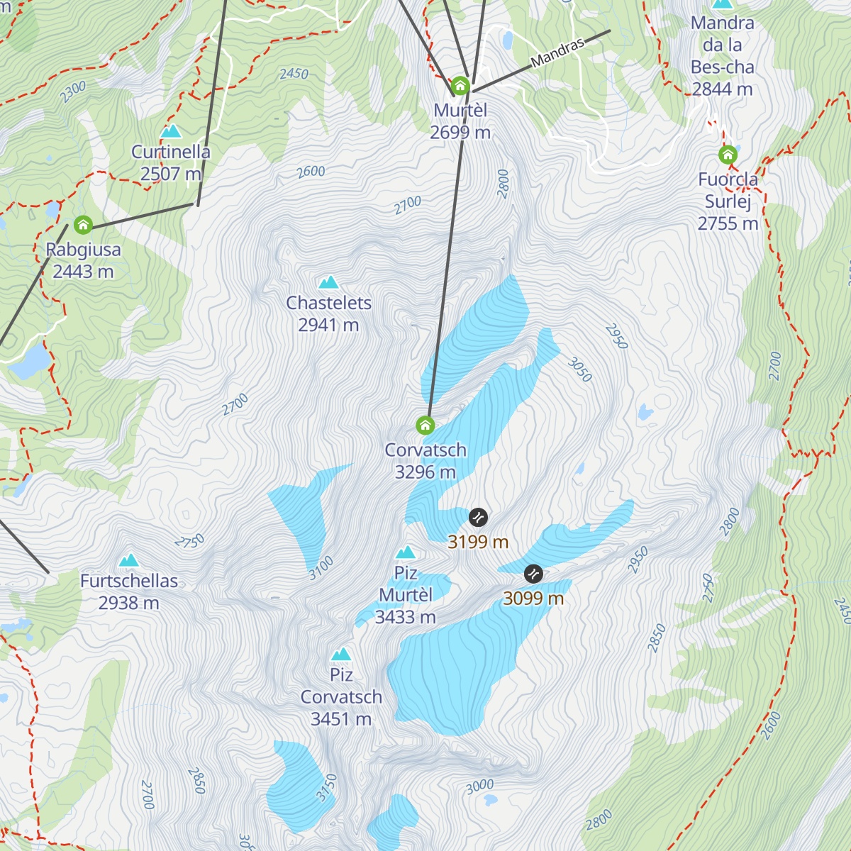 Corvatsch map