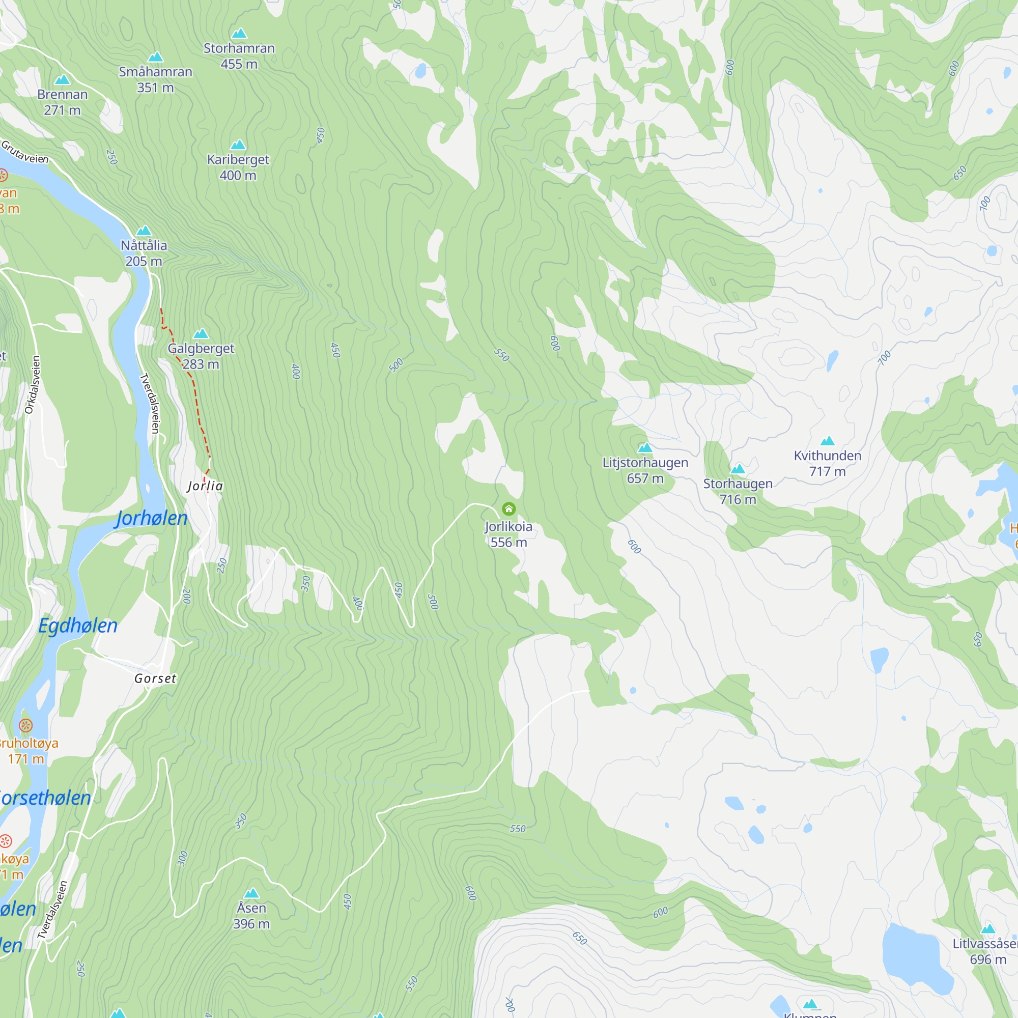 Jorlikoia map