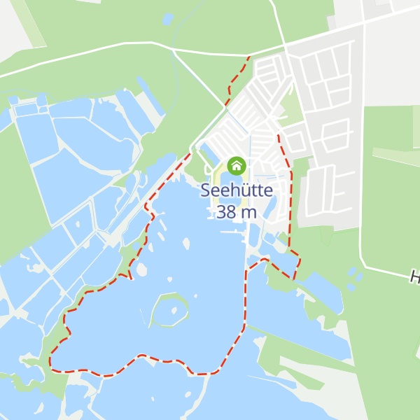 Map of Segelclub - Hüttensee (S. C. H. M.) e. V.