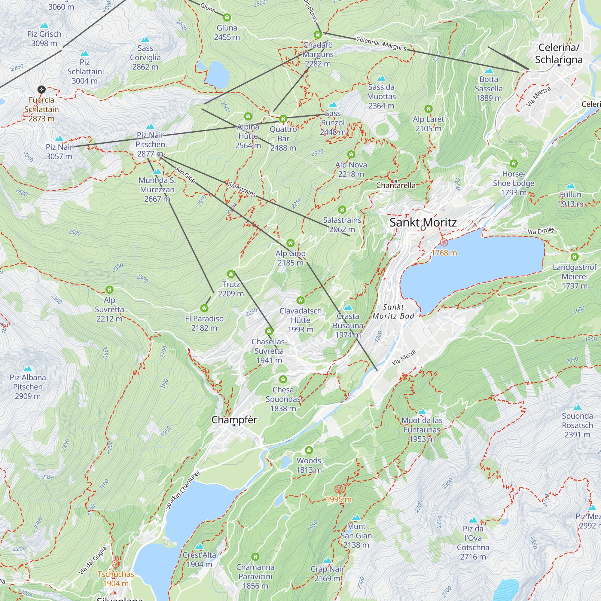 Clavadatsch Hütte map