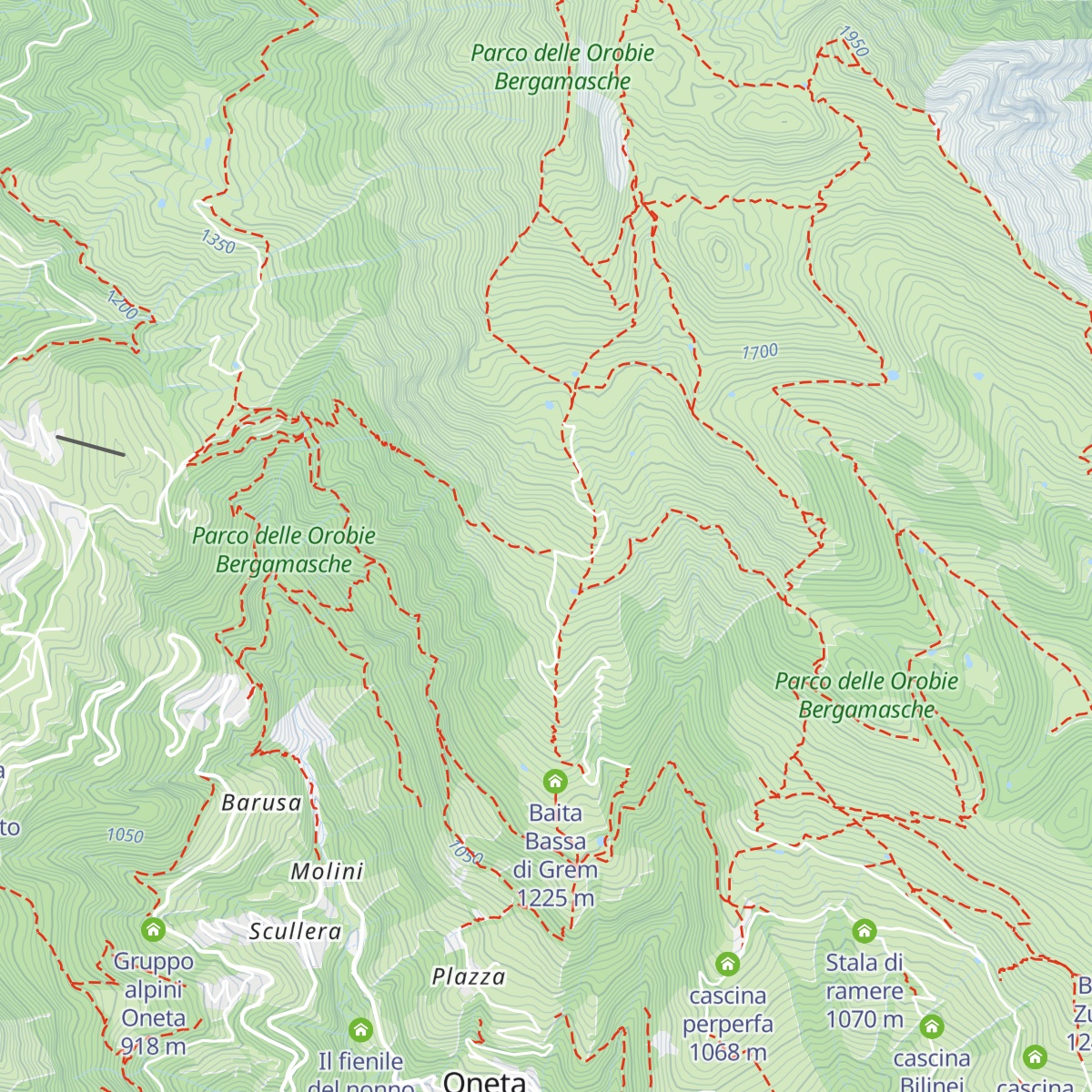 Baita di Mezzo di Grem map