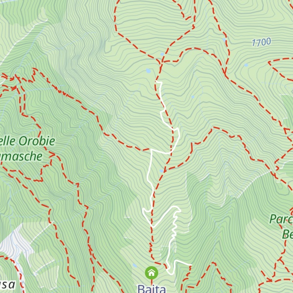 Map of Baita di Mezzo di Grem