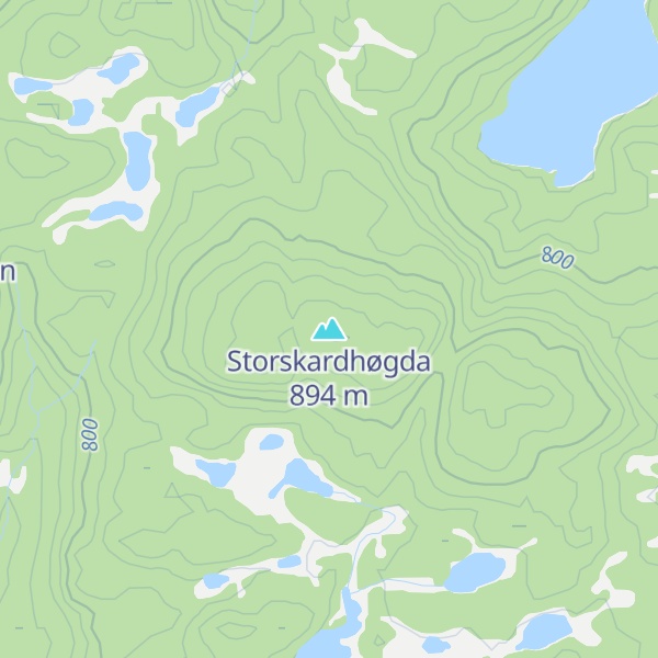 Map of Storskardhøgda
