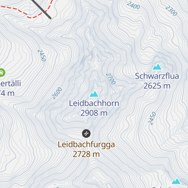 Map of Leidbachhorn