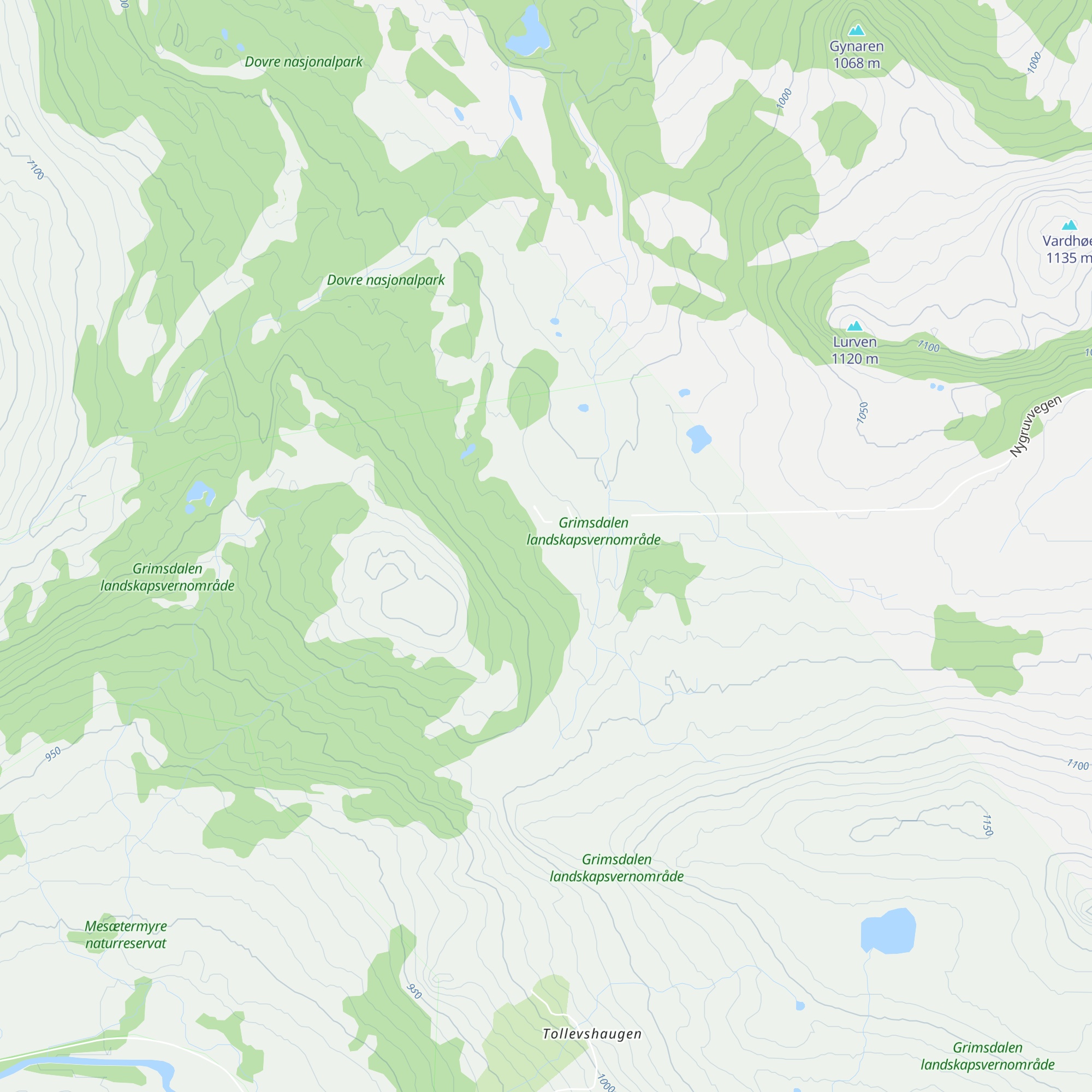 Grimsdalsgruvehytta map