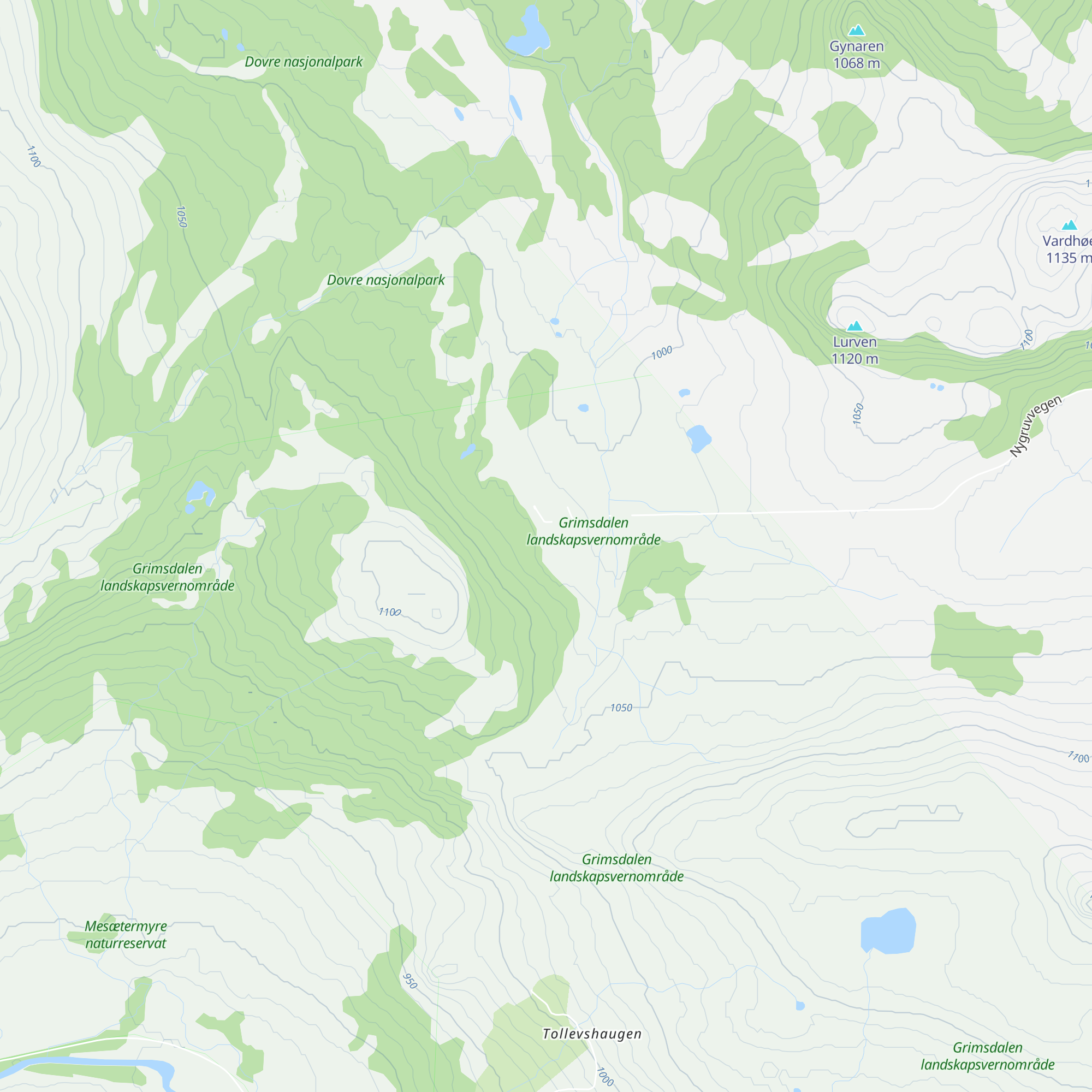 Grimsdalsgruvehytta map