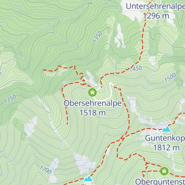 Map of Obersehrenalpe