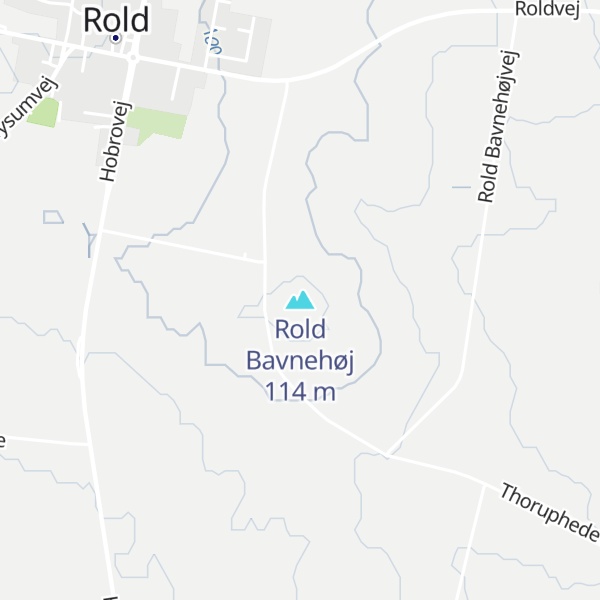 Map of Rold Bavnehøj