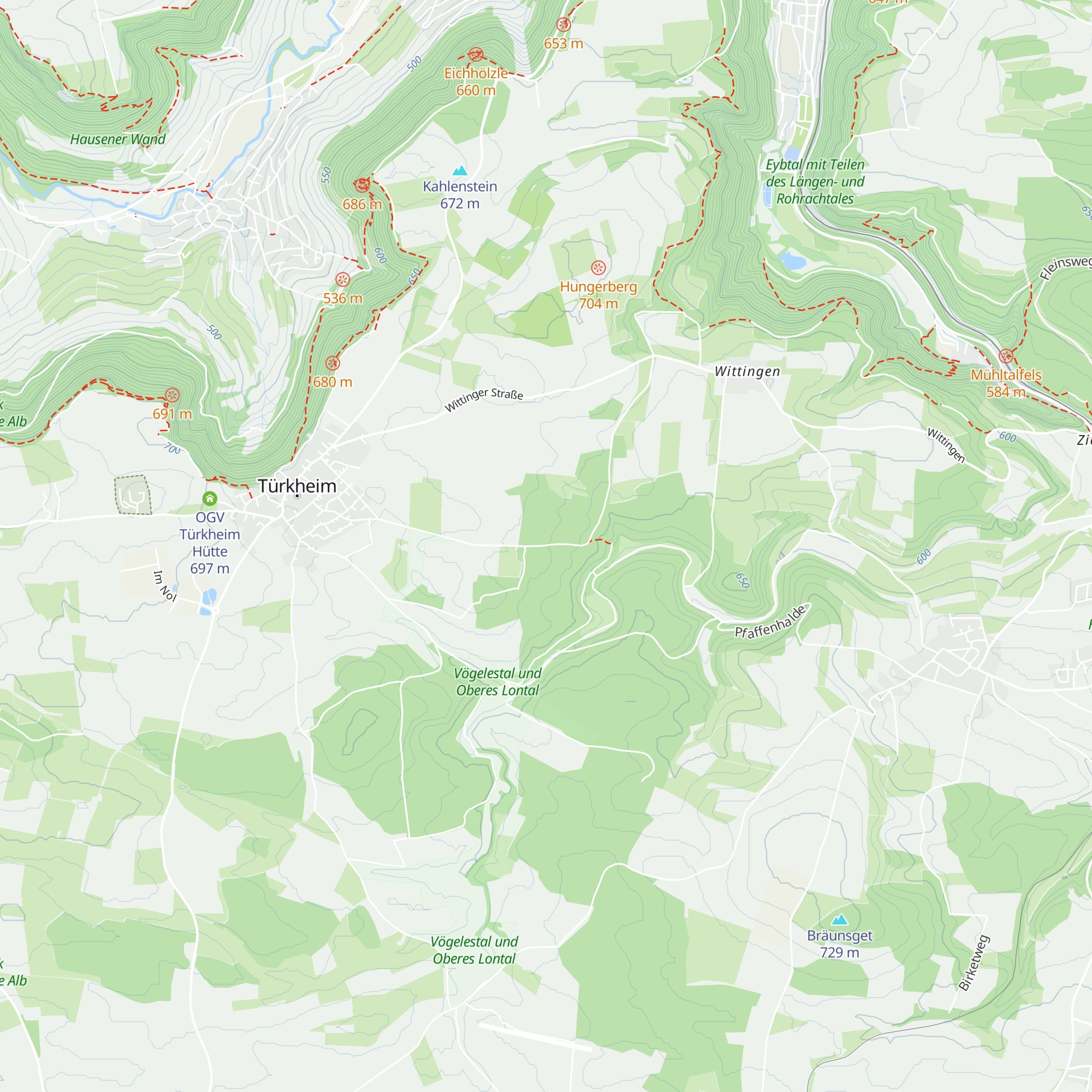 Buchrainenhütte map