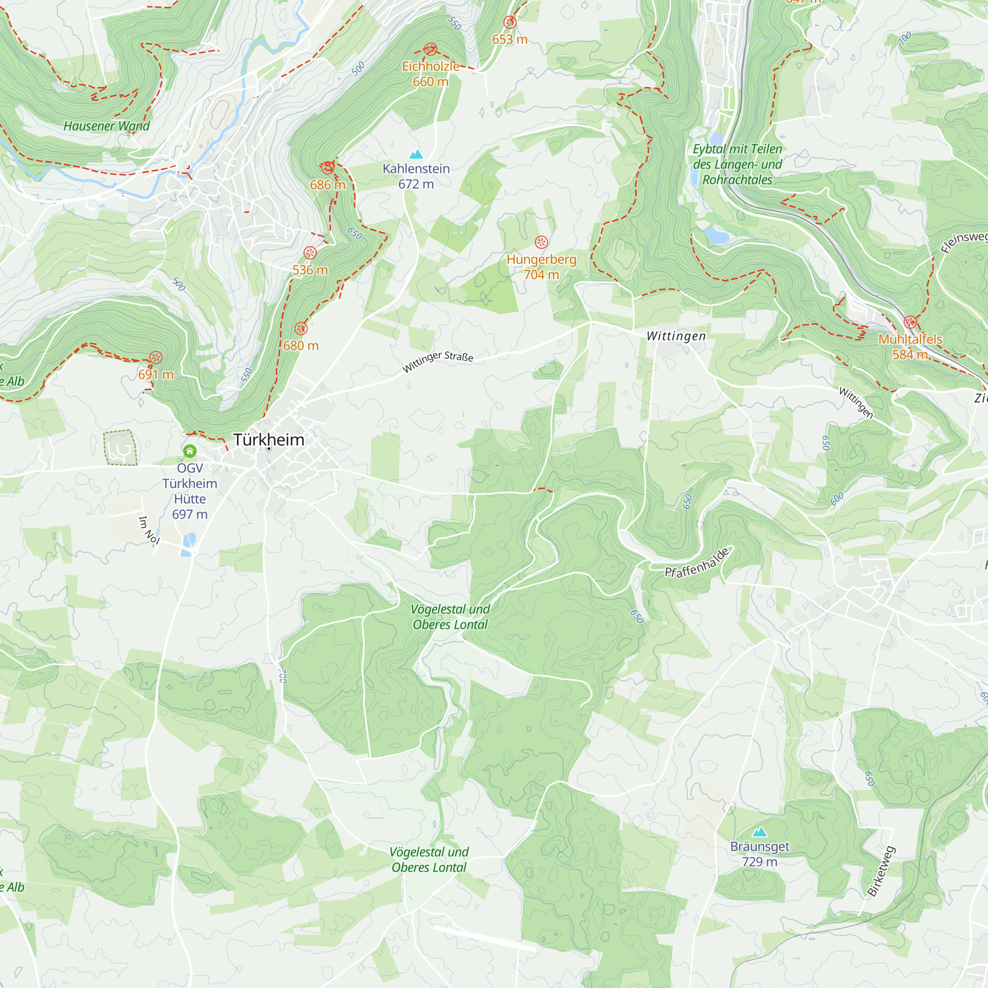 Buchrainenhütte map