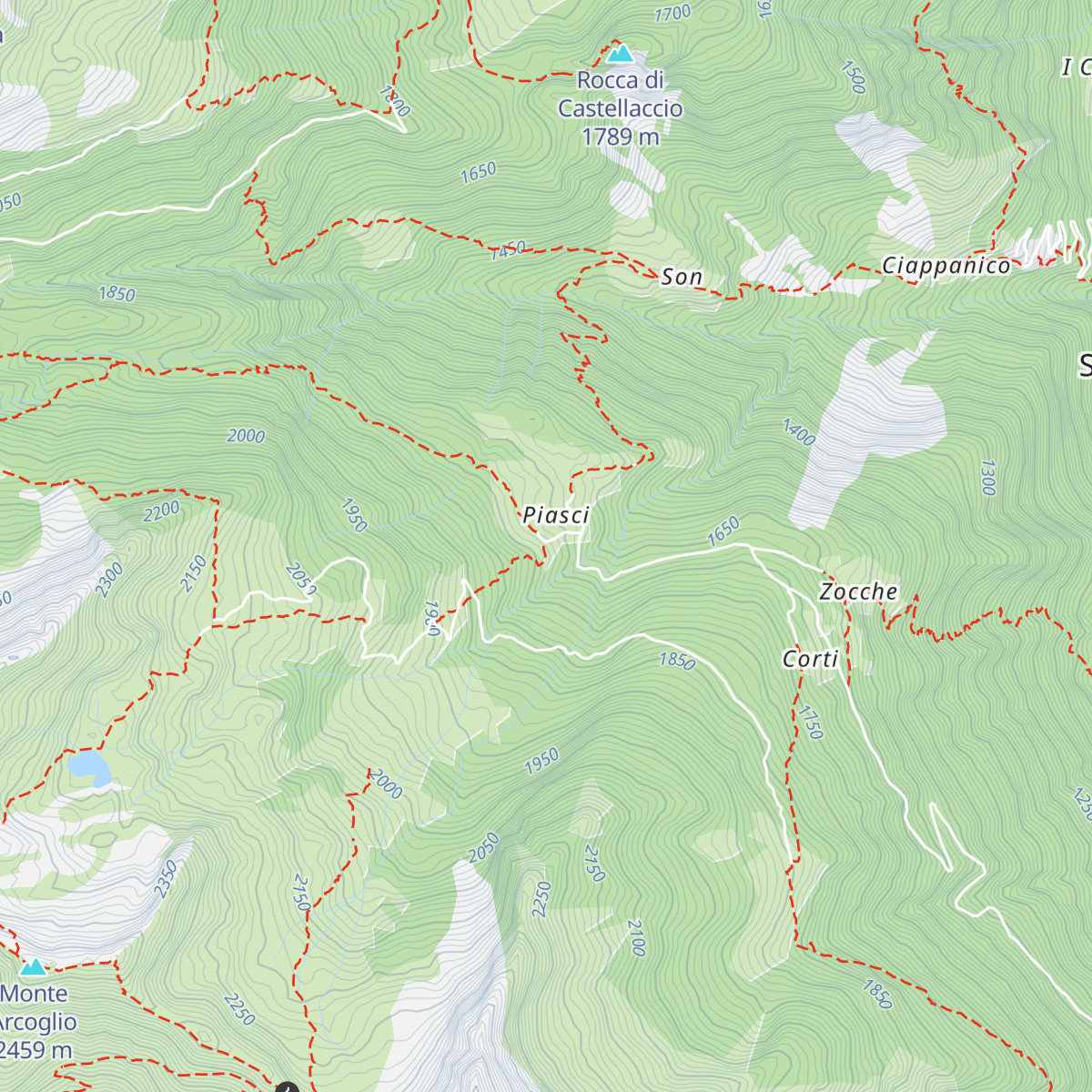 Cometti map