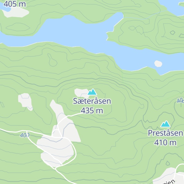 Map of Sæteråsen