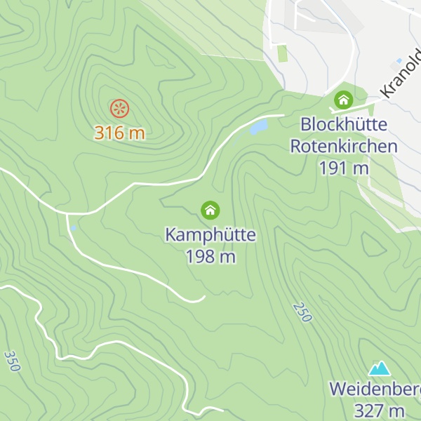 Map of Kamphütte