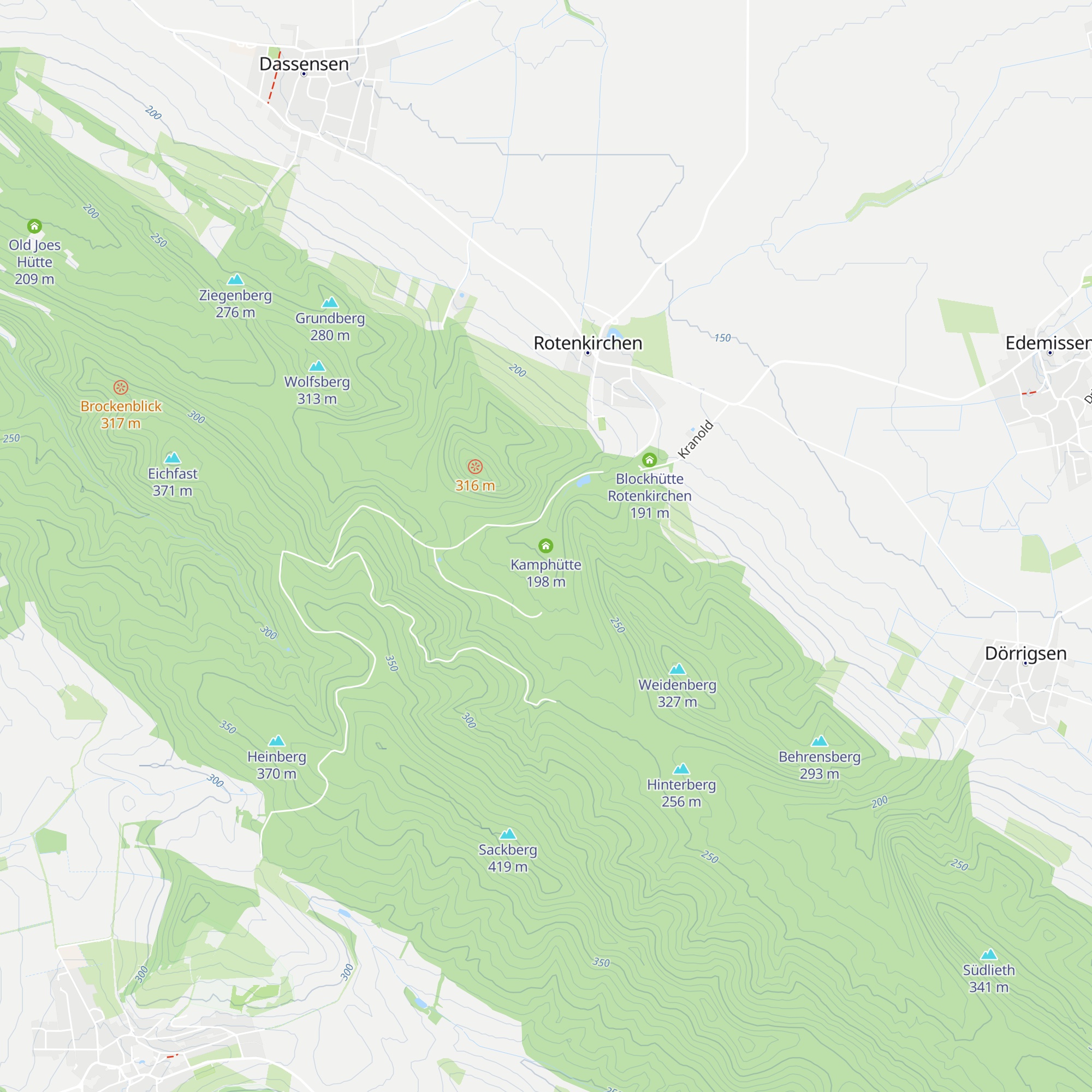 Kamphütte map