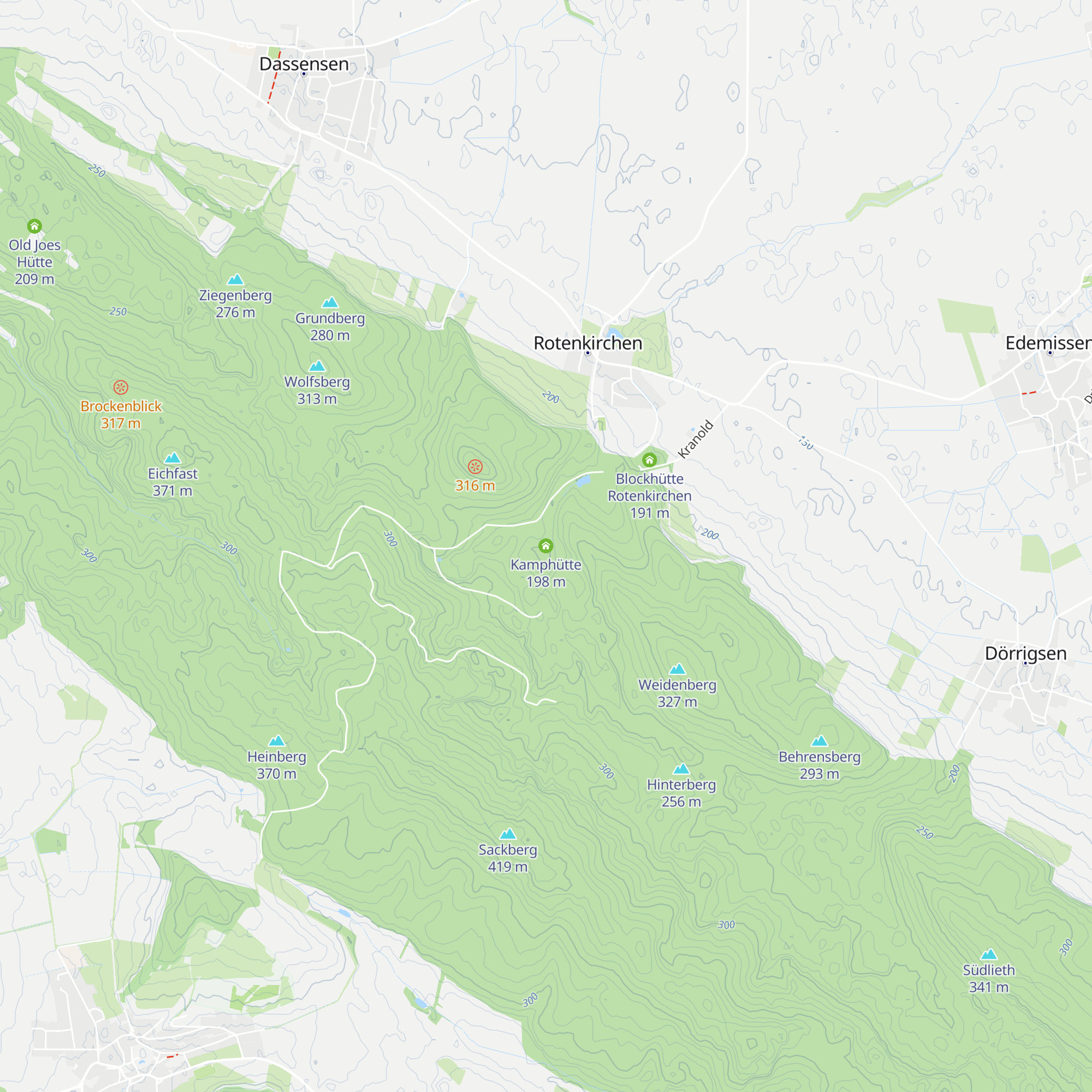 Kamphütte map