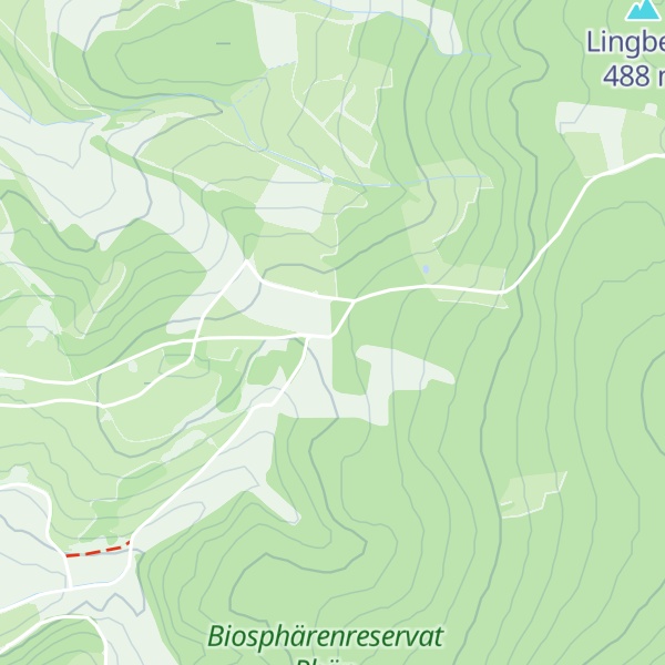 Map of Wiegands Robert seine Hütte