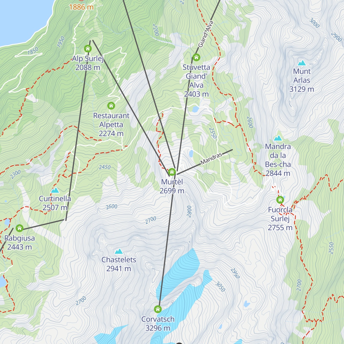 Murtèl map