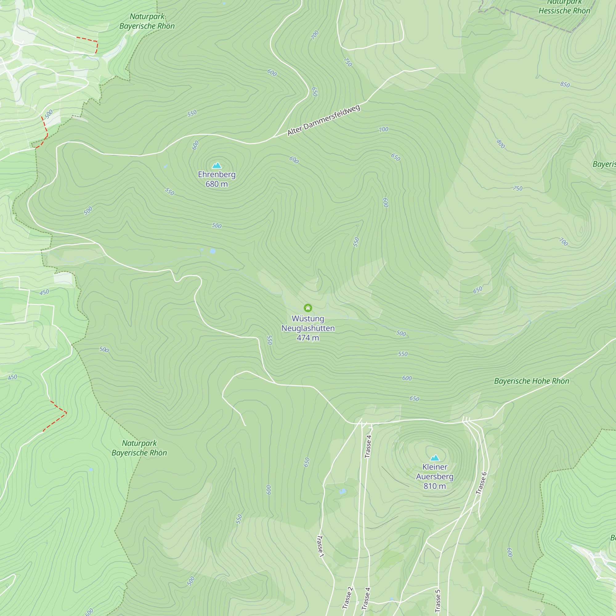 Wüstung Neuglashütten map