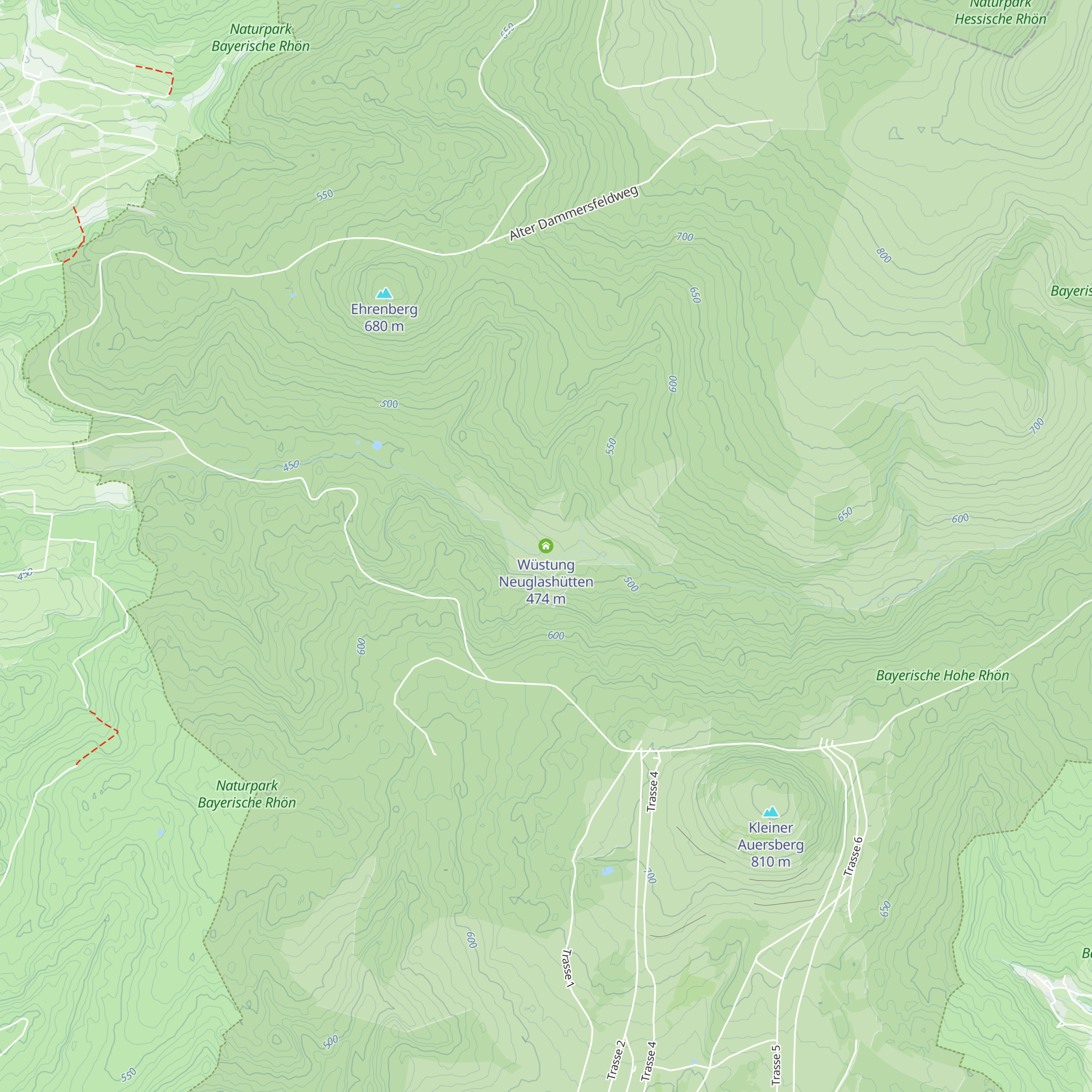 Wüstung Neuglashütten map