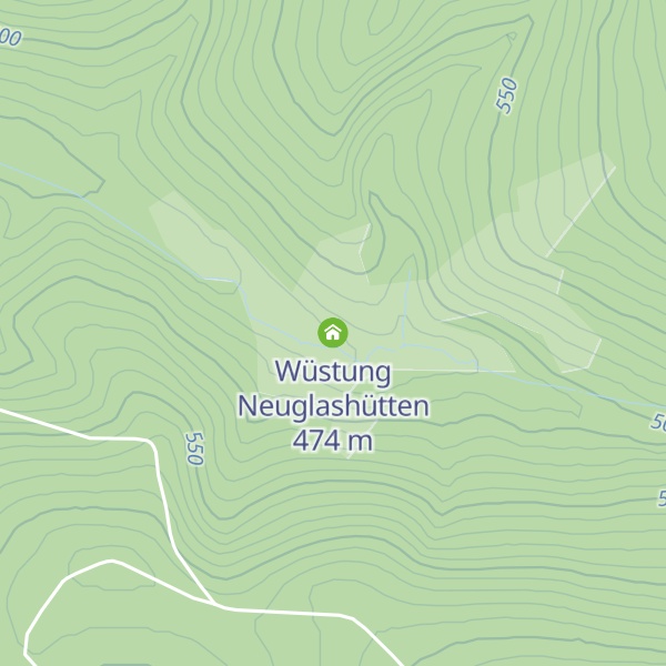 Map of Wüstung Neuglashütten