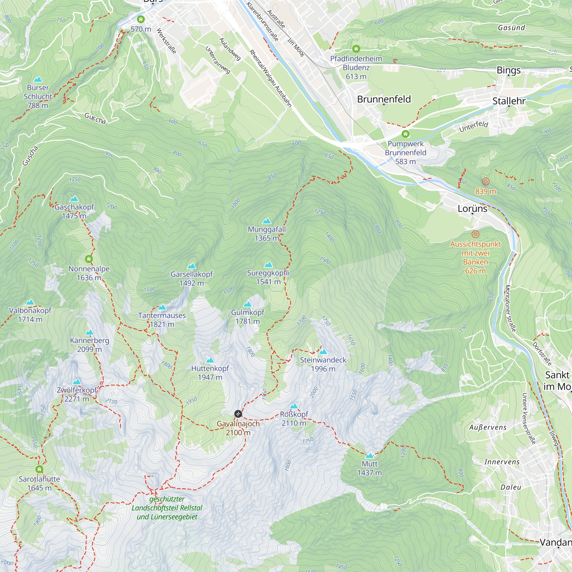 Gavalina Jagdhütte map