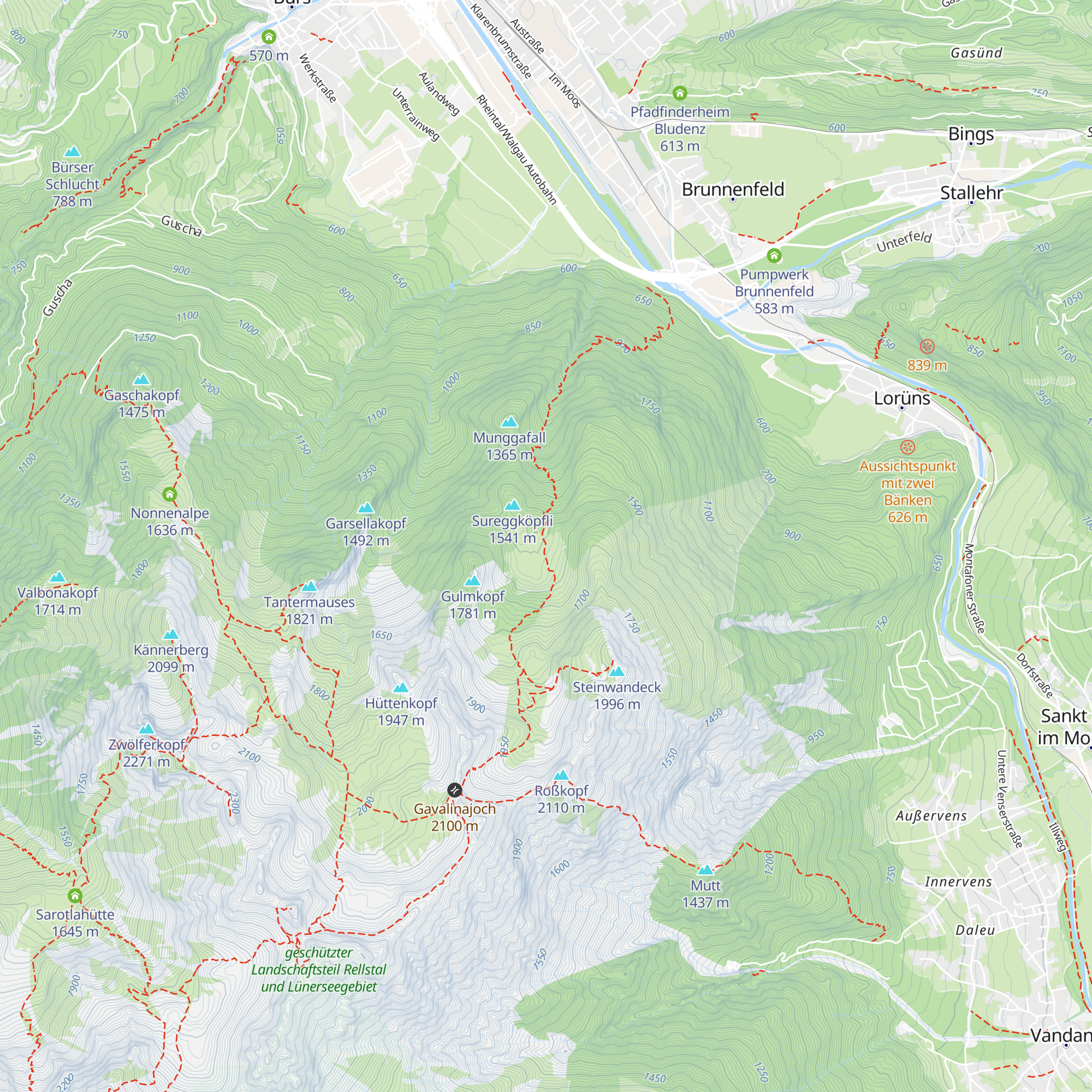 Gavalina Jagdhütte map