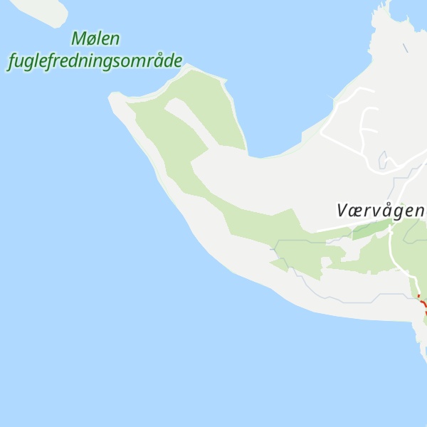 Map of Mølen gravhauger