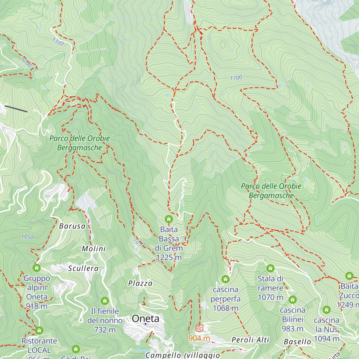 Cascina set map