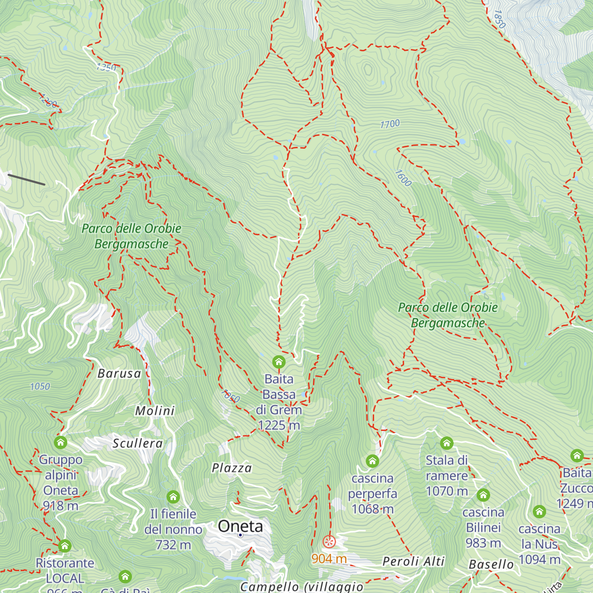 Cascina set map