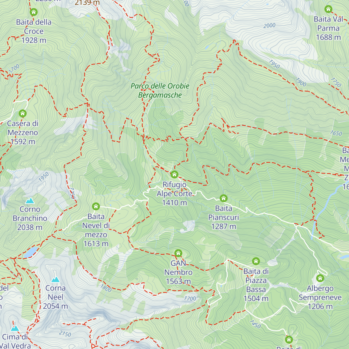 Rifugio Alpe Corte map