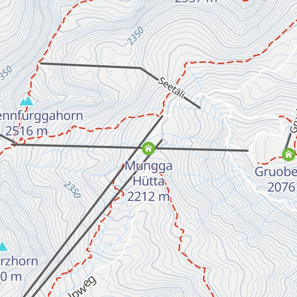 Map of Mungga Hütta