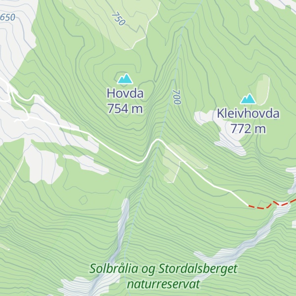 Map of Kleivloppet