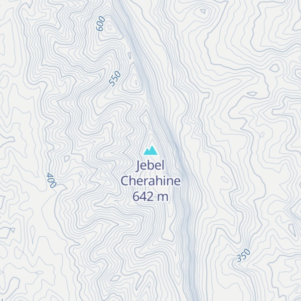Map of Jebel Cherahine