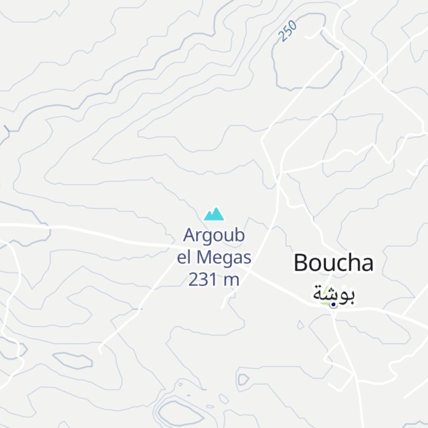 Map of Argoub el Megas