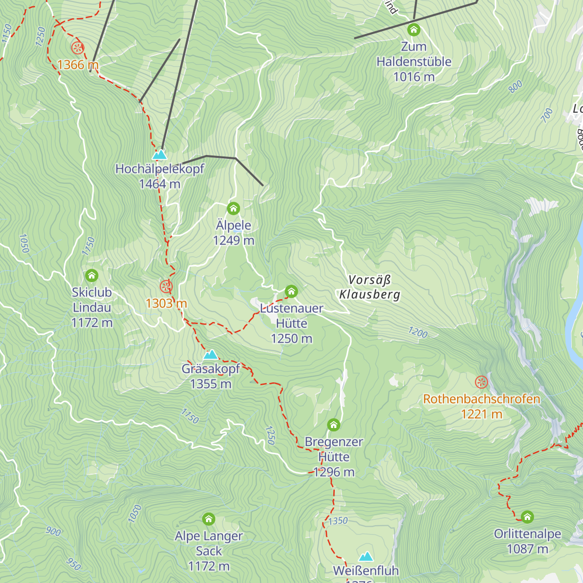 Lustenauer Hütte map