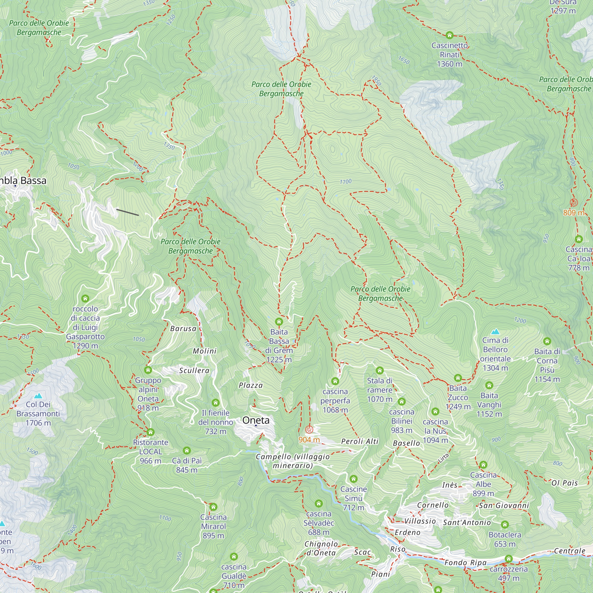 Cascina Achille map