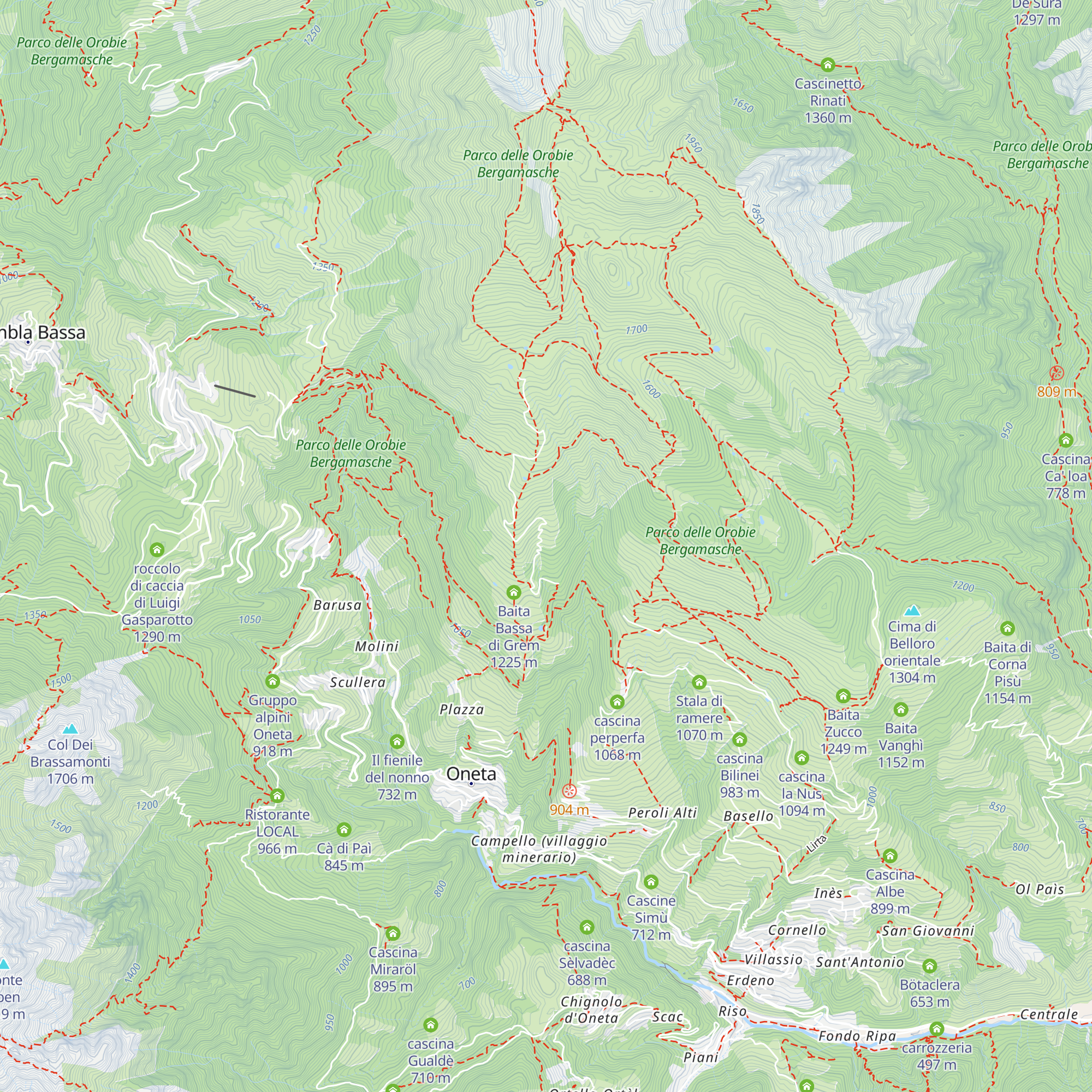 Cascina Achille map
