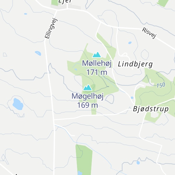 Map of Møgelhøj