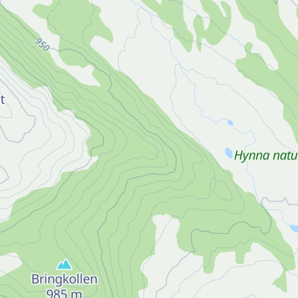 Map of Mossjøfjellet