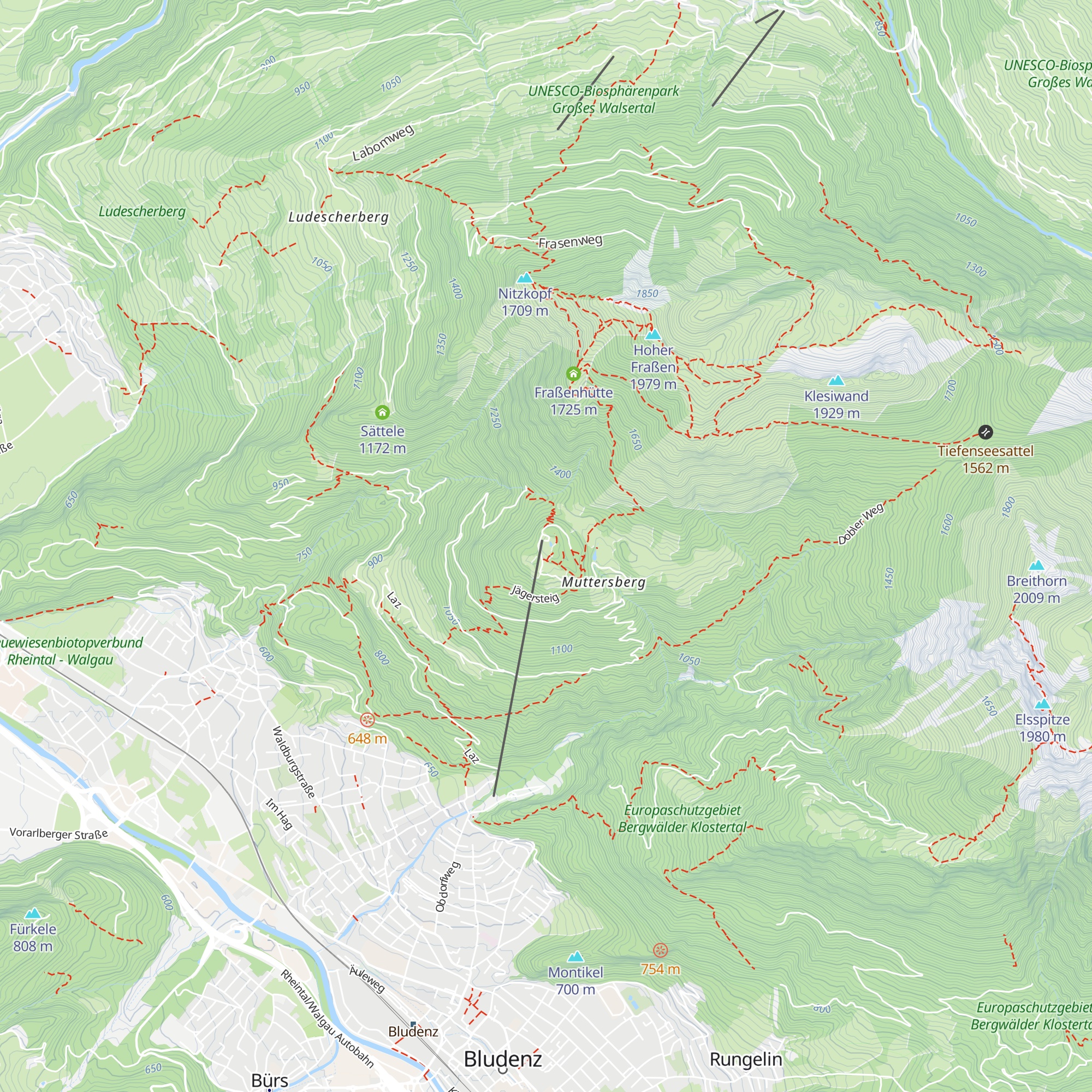 Alpengasthof Muttersberg map