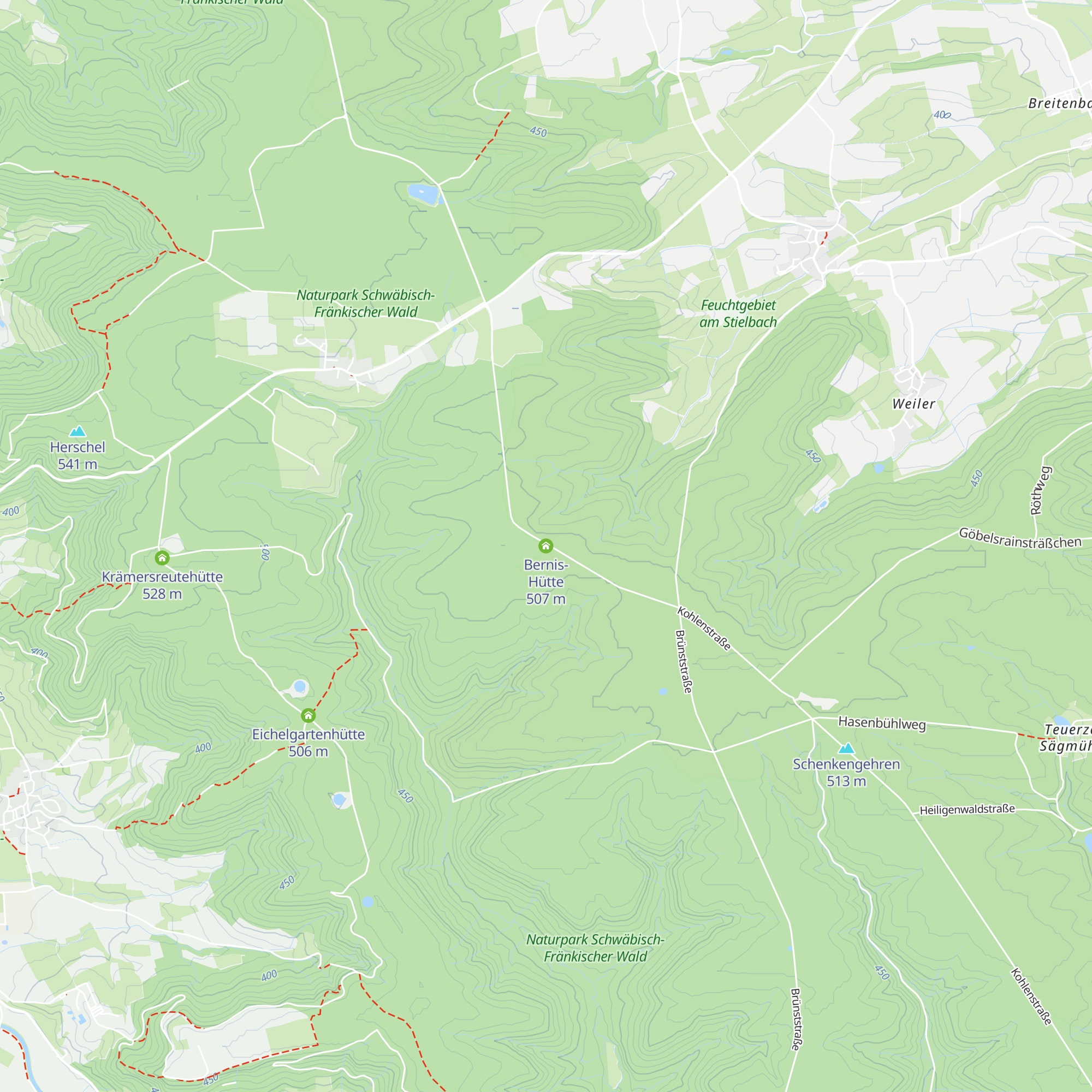 Bernis-Hütte map