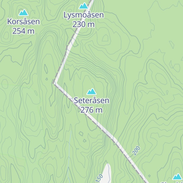 Map of Seteråsen