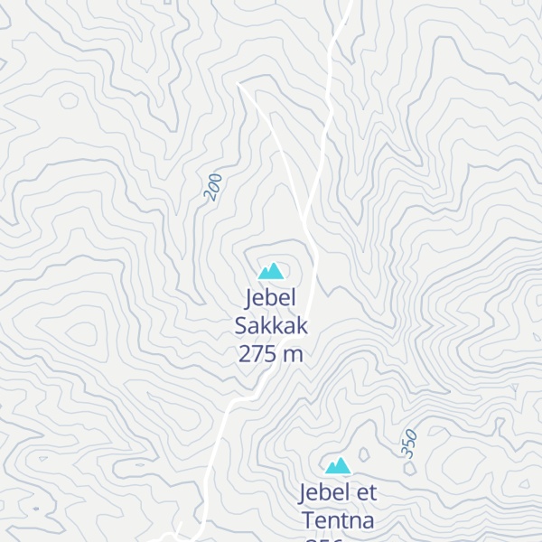 Map of Jebel Sakkak