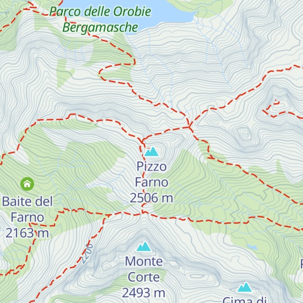 Map of Pizzo Farno