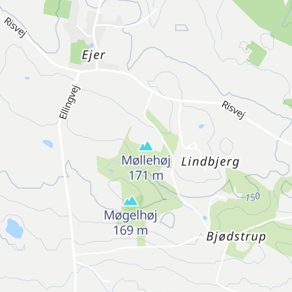 Map of Møllehøj