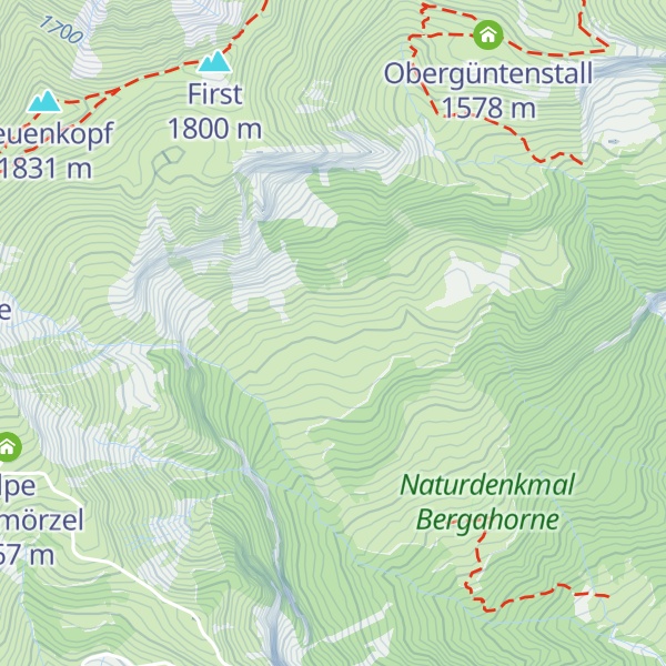 Map of Alpe Untergüntenstall