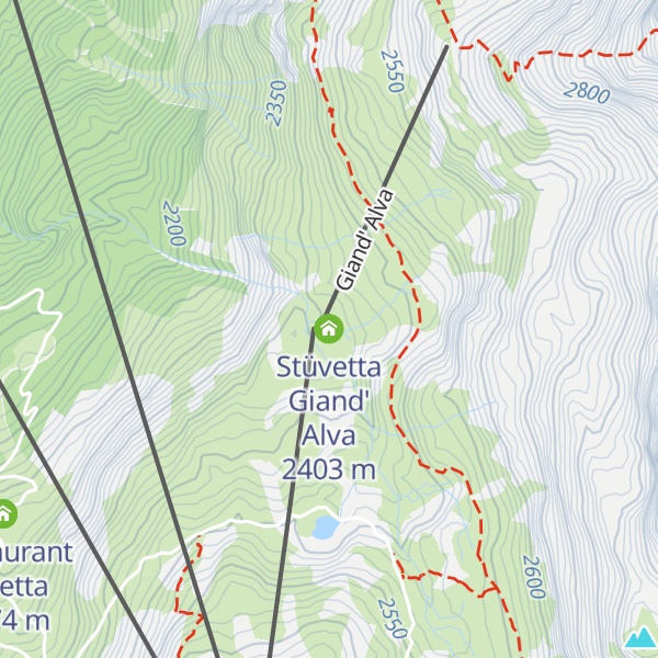 Map of Stüvetta Giand' Alva