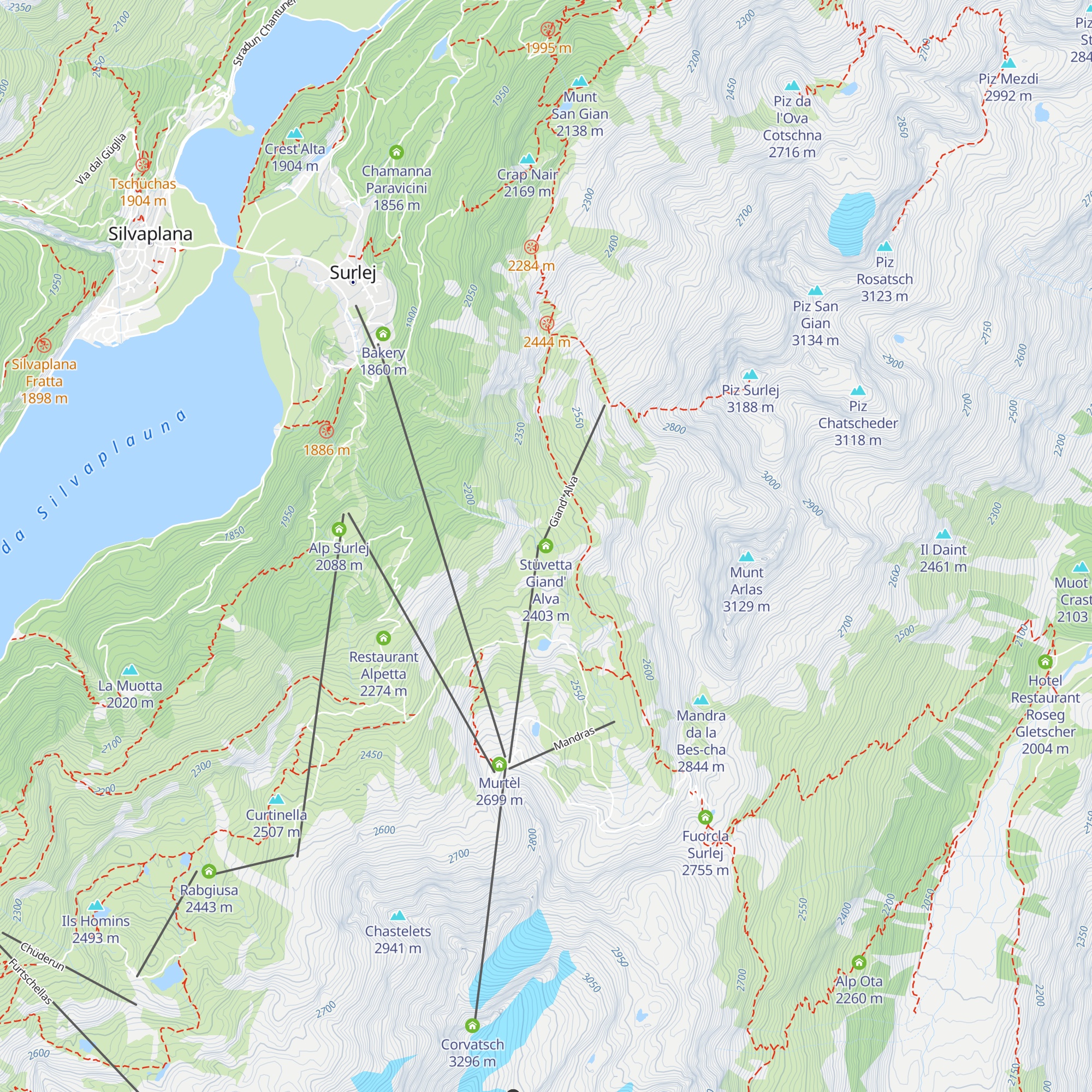 Stüvetta Giand' Alva map