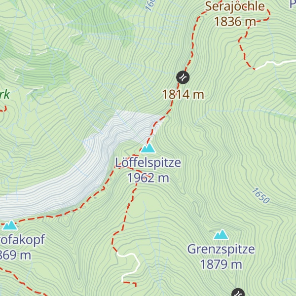 Map of Löffelspitze
