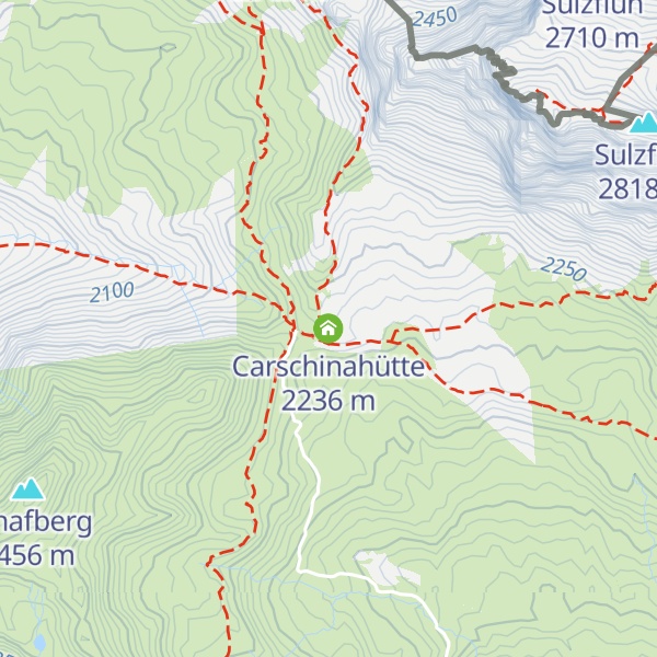 Map of Carschinahütte